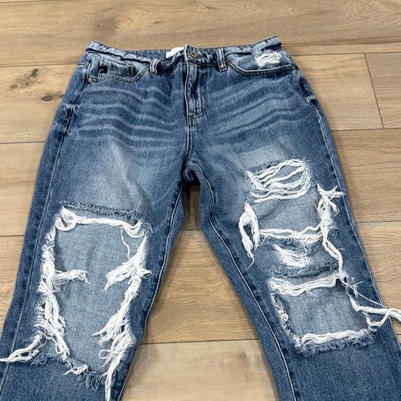 Kancan Ruby High Rise Distressed Boyfriend Jeans - Picture 6 of 16